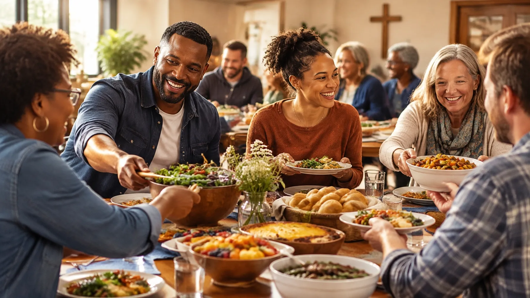 A shared community meal